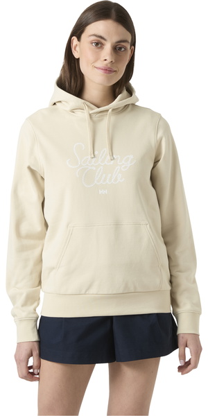 2026 Helly Hansen Womens Core Graphic Hoodie 54522 - Cream